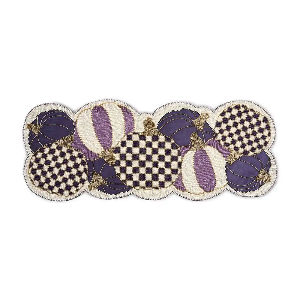 Violet Pumpkins Table Runner
