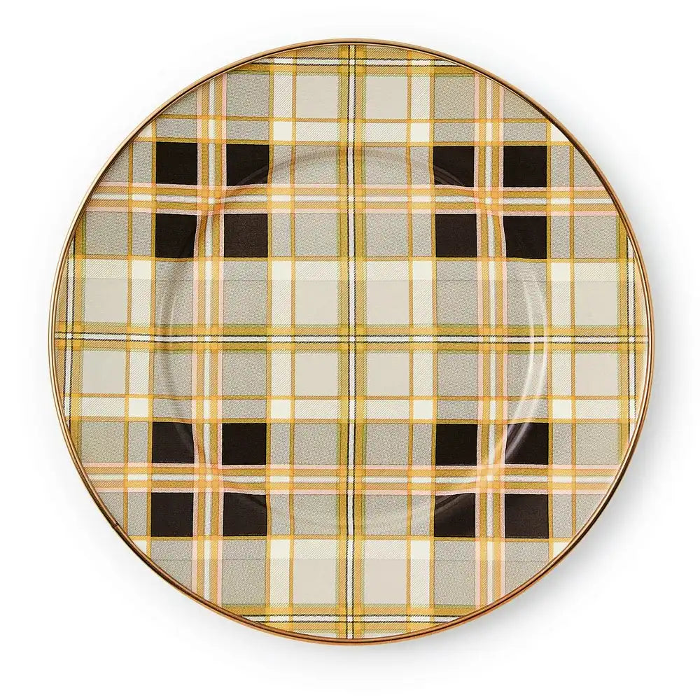 Tartan Mocha Salad Plate