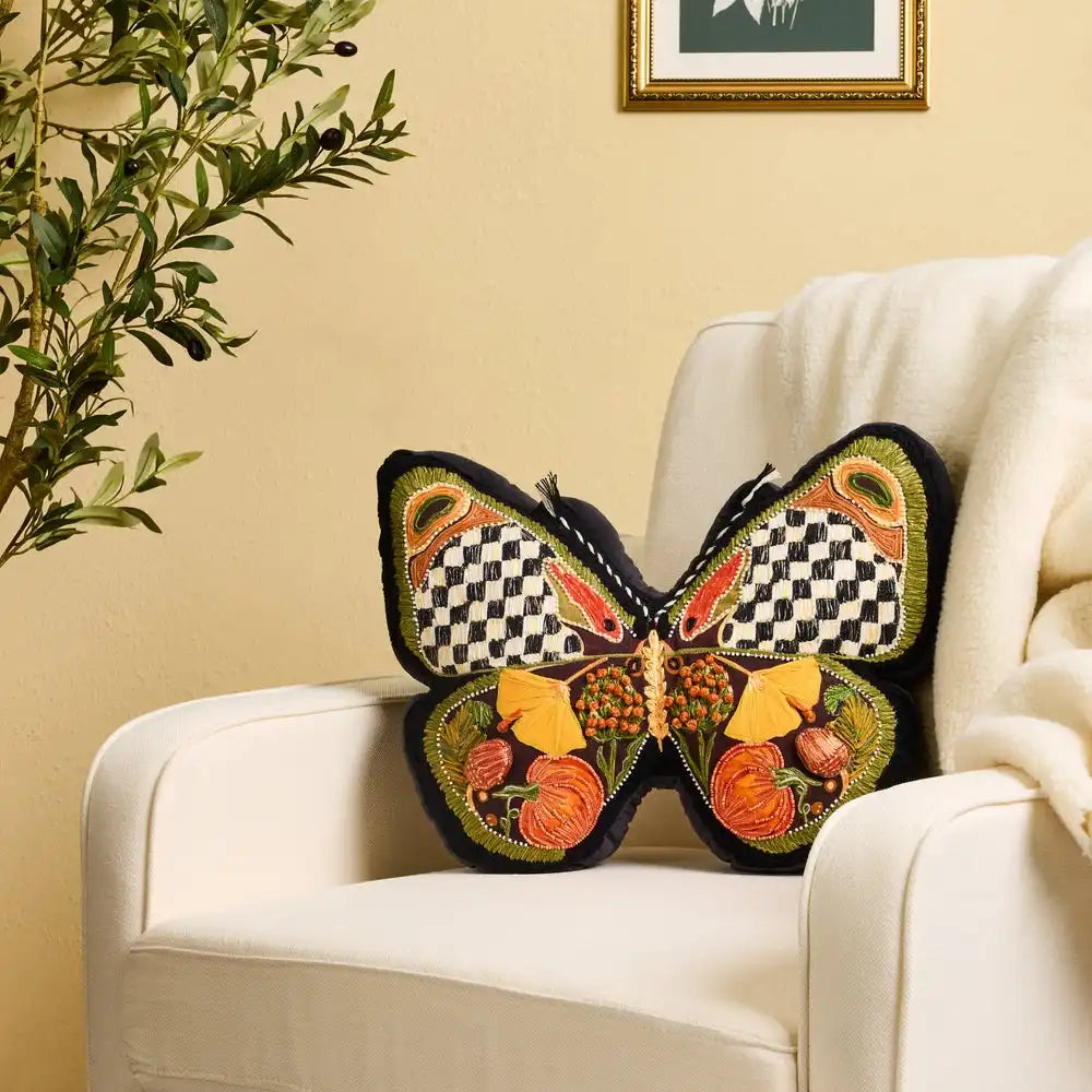 Harvest Moth Shaped Pillow