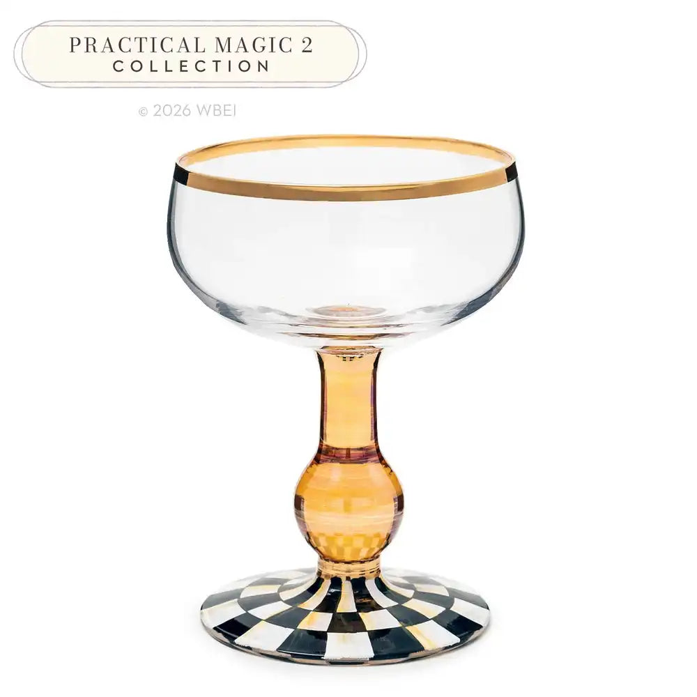 Courtly Check Coupe Glass