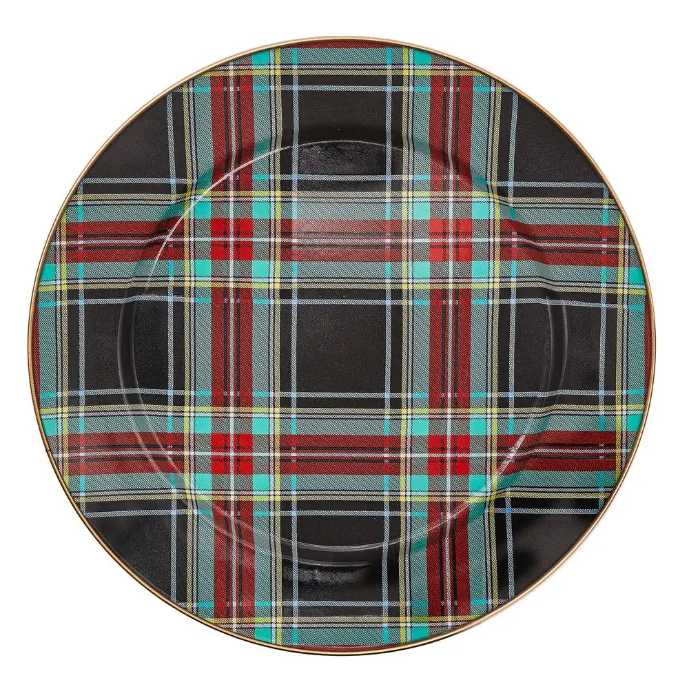 Tartan Black Charger