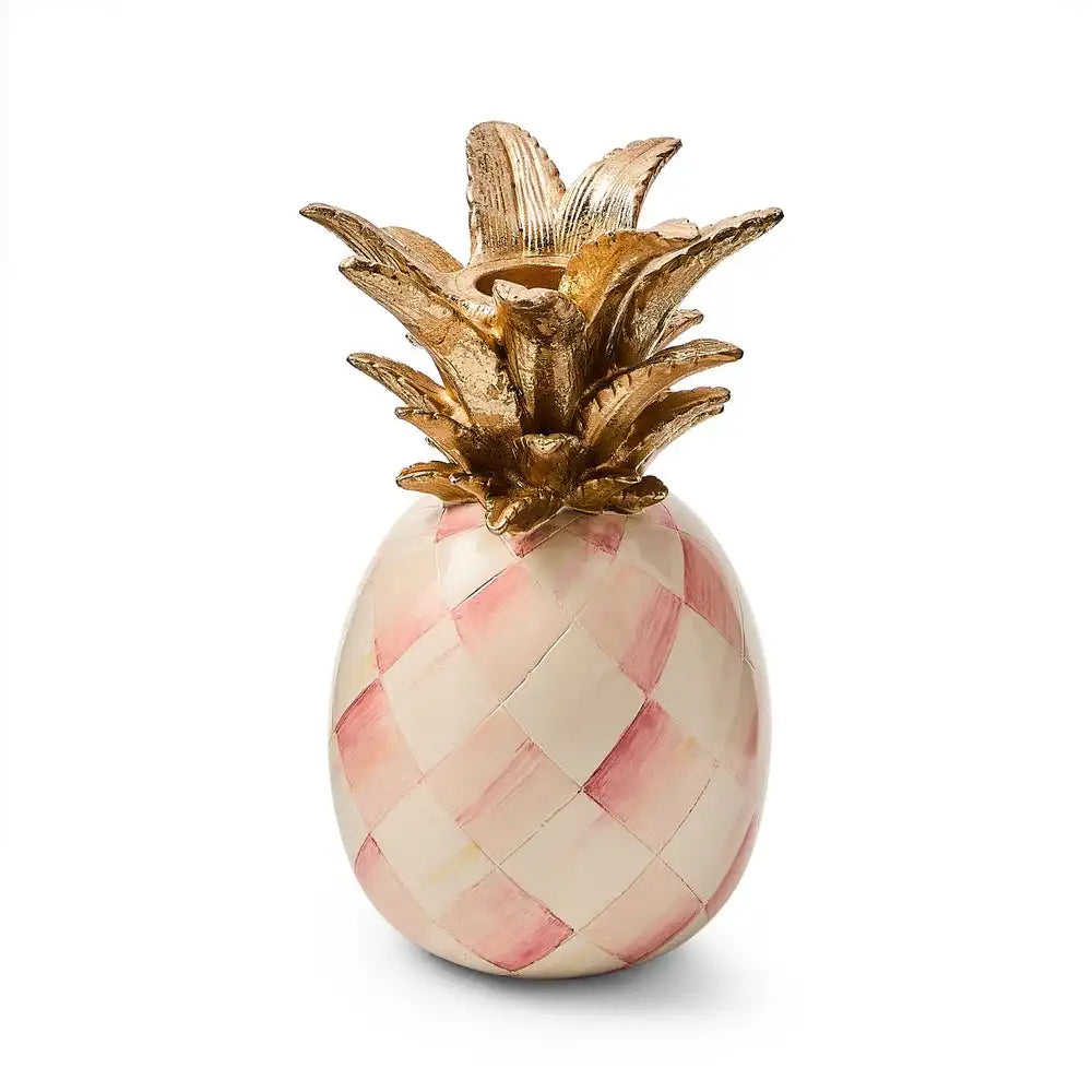 Rosy Pineapple Candle Holder