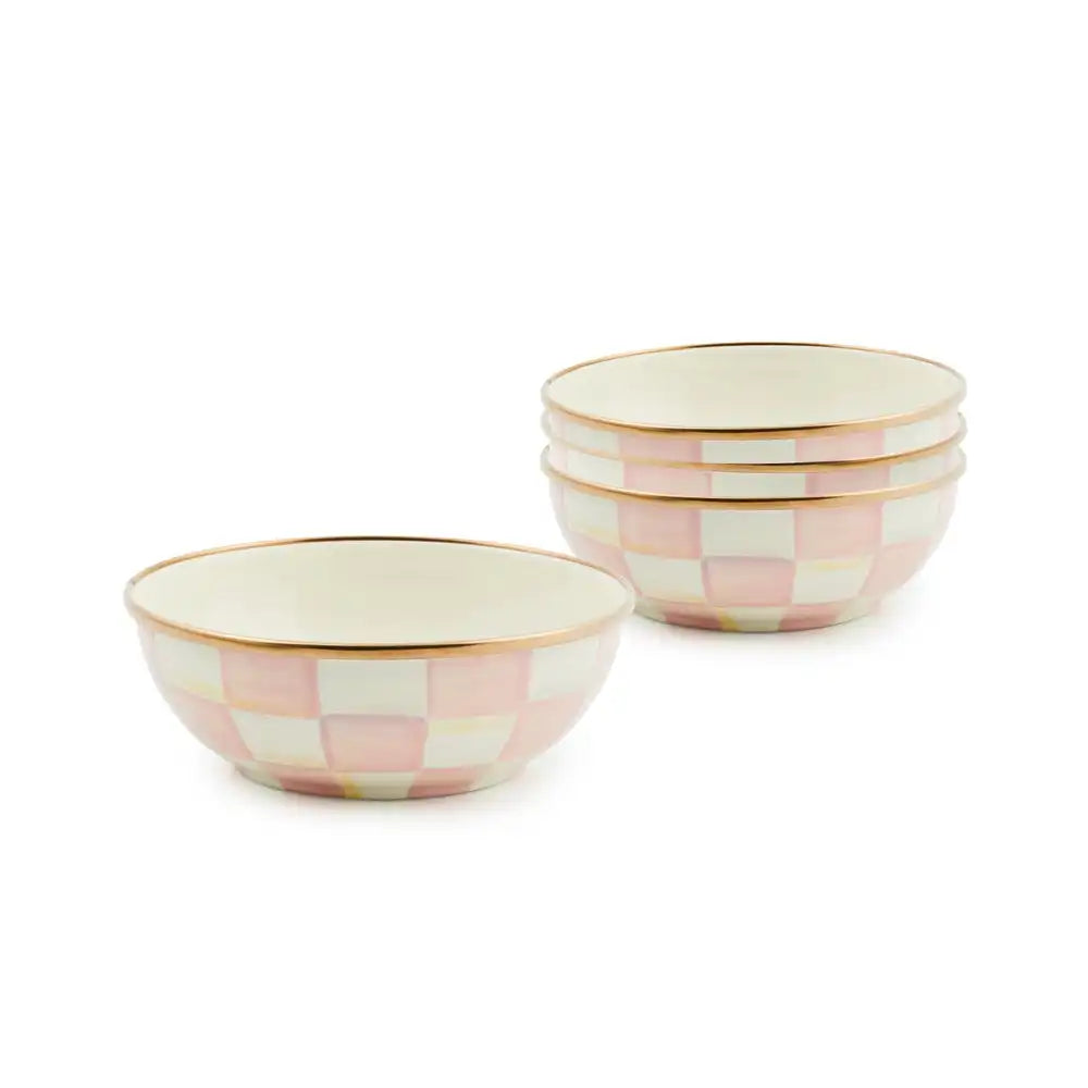 Sterling Check Everyday Bowls, Set of 4