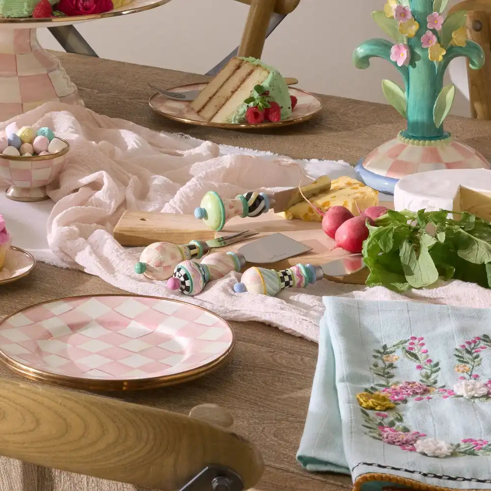 Rosy Meadow Cheese Knife Set
