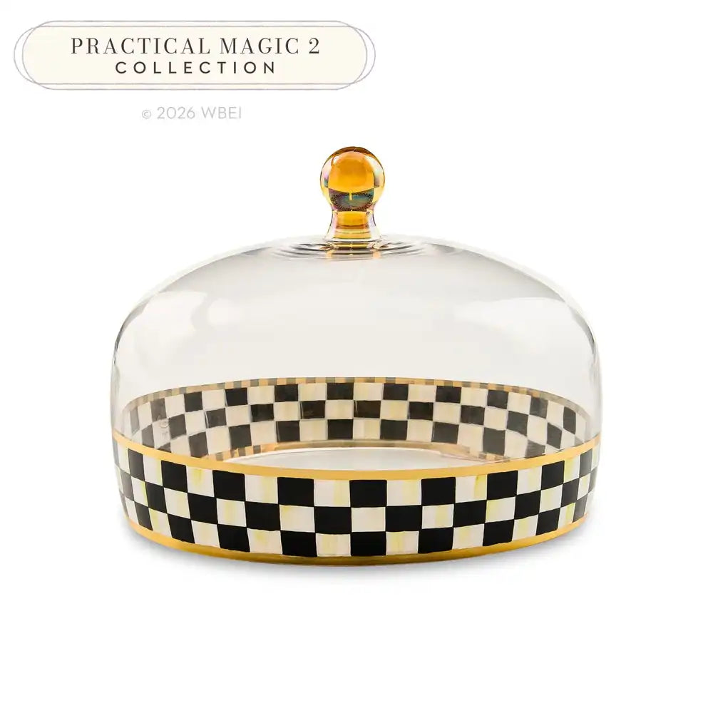 Courtly Check Glass Cake Dome