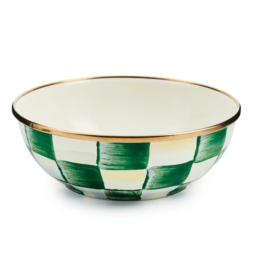 Emerald Check Small Everyday Bowl