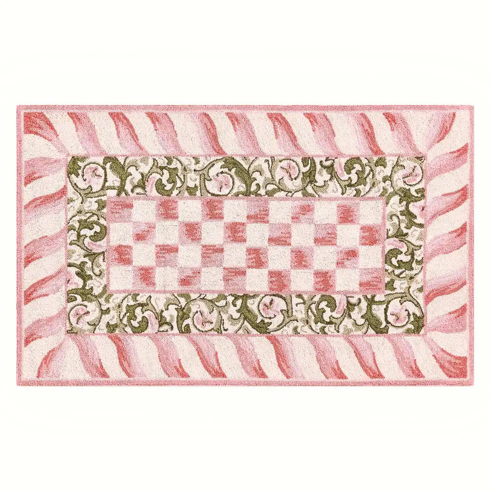 Rosy Check 3' x 5' Rug