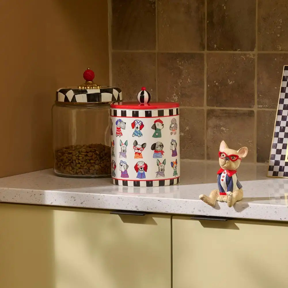 Courtly Check Pet Treat Jar