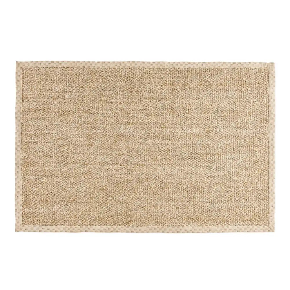 Mocha Check Chunky Jute 6' x 9' Jute Rug