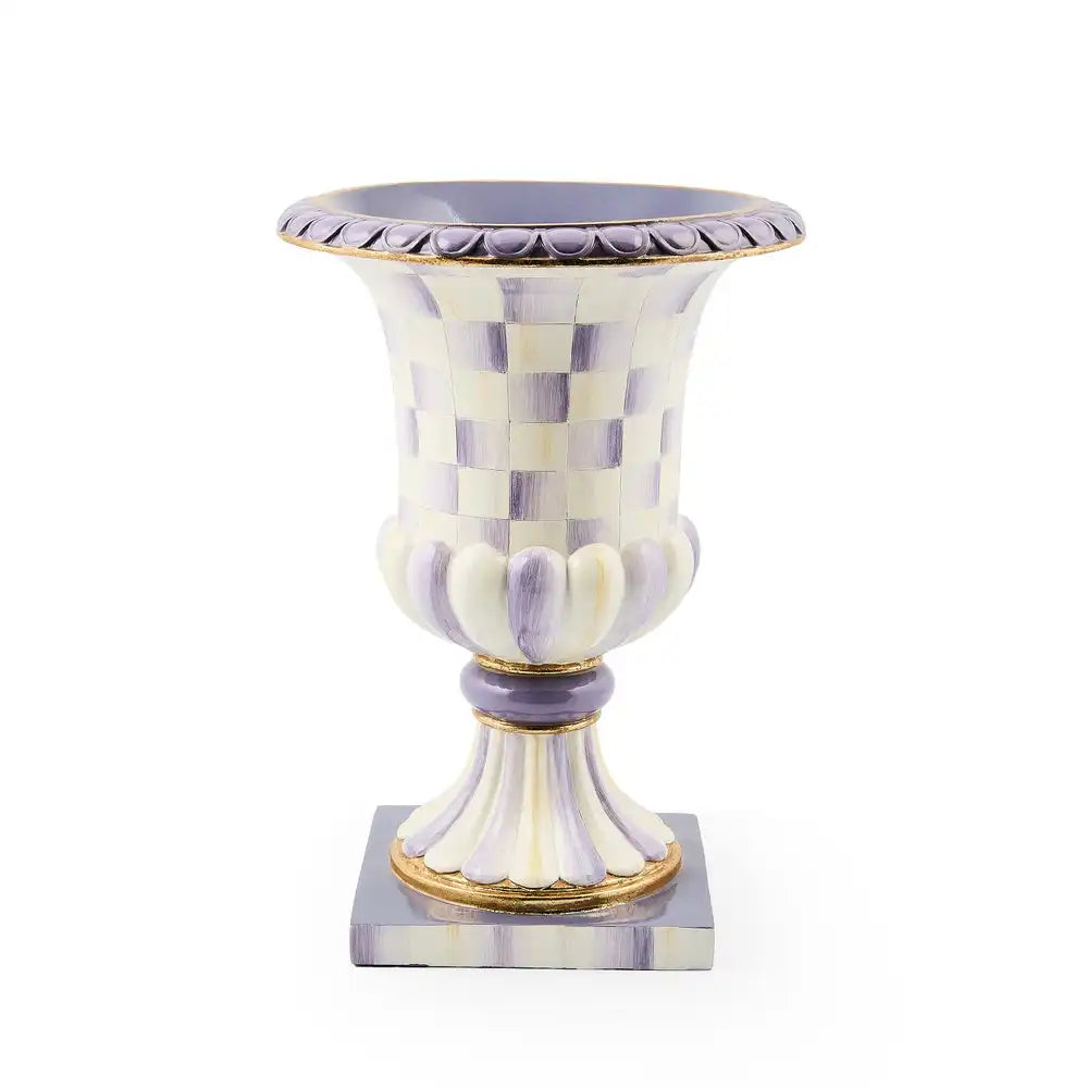 Rosy Check Pedestal Tabletop Urn