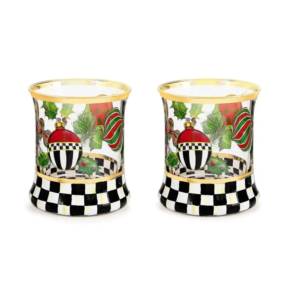 Deck the Halls Wine Glass