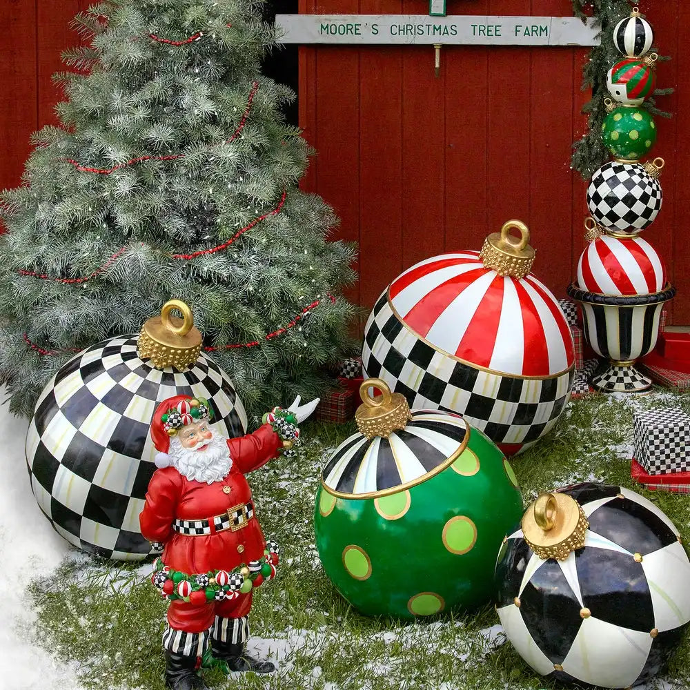 Jolly Stripe Outdoor Ornament