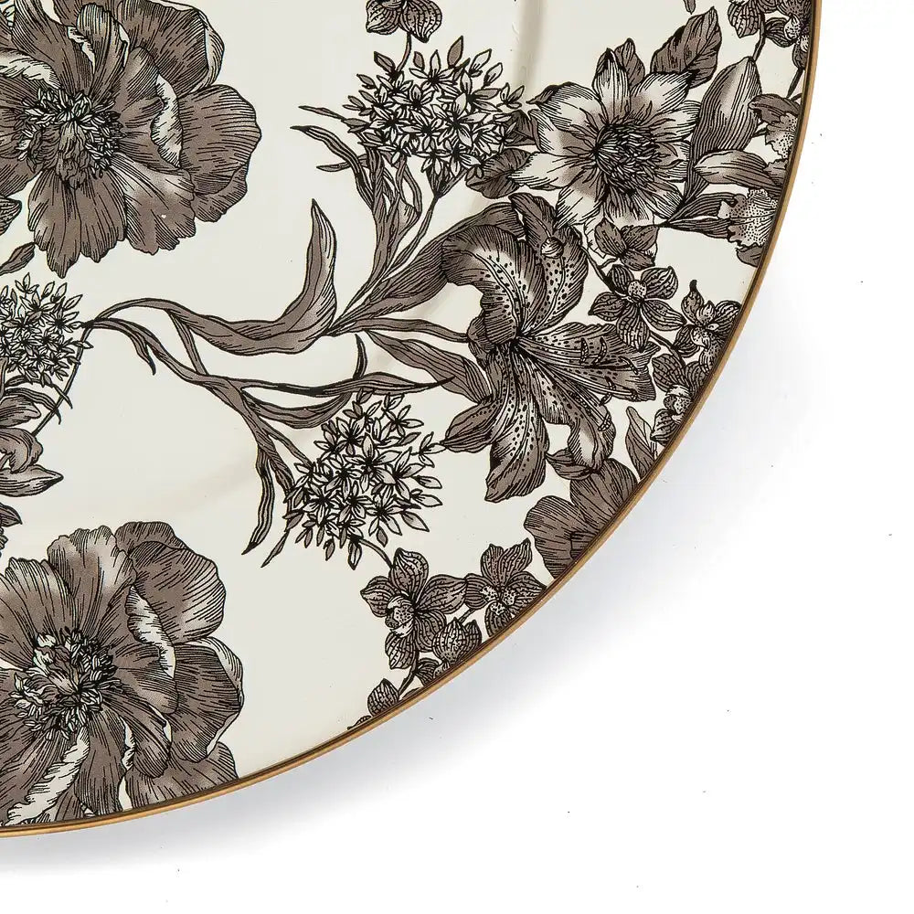 Sterling English Garden Enamel Serving Platter