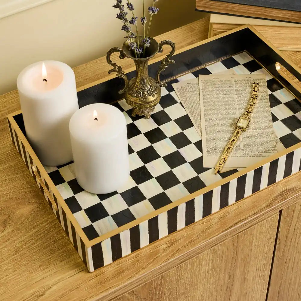 Courtly Check Serving Tray