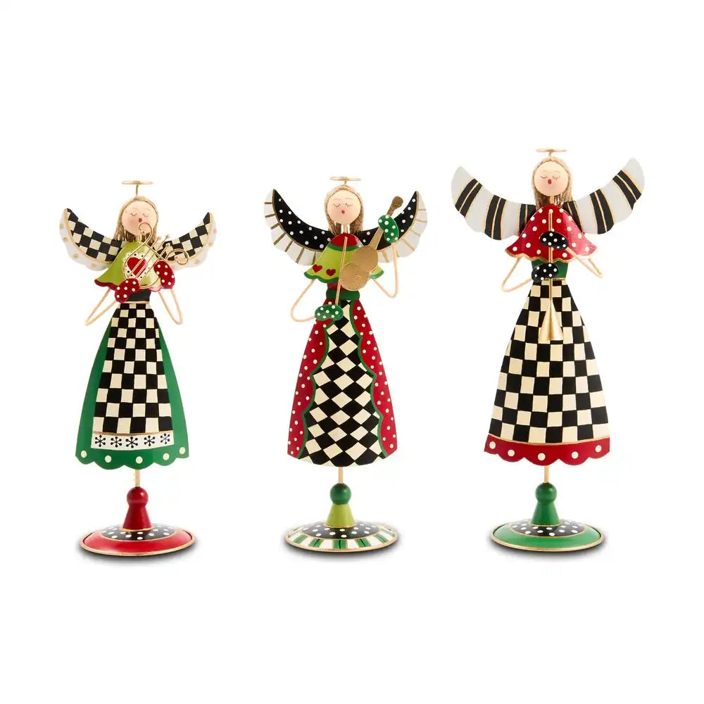 Rejoicing Tin Angels, Set of 3
