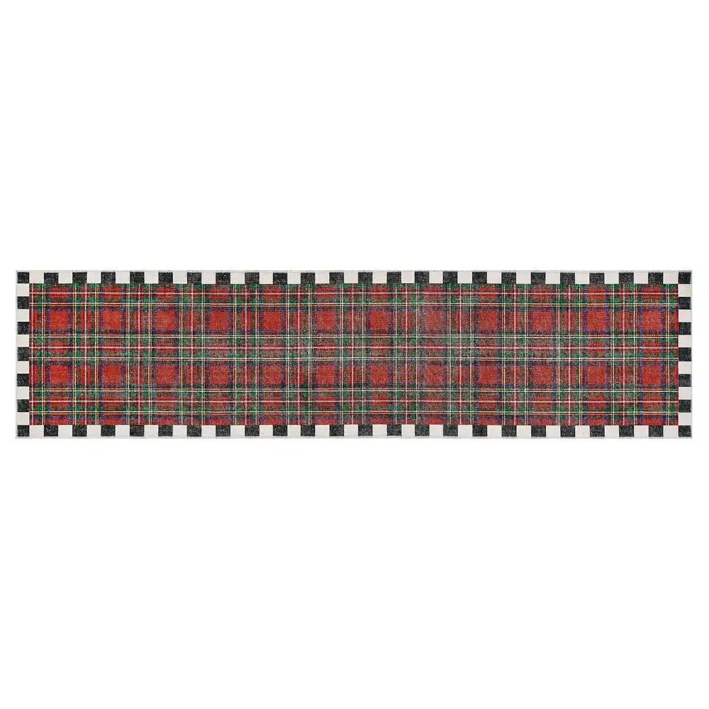 Royal Stewart Tartan Red 2'6" x 10' Washable Runner