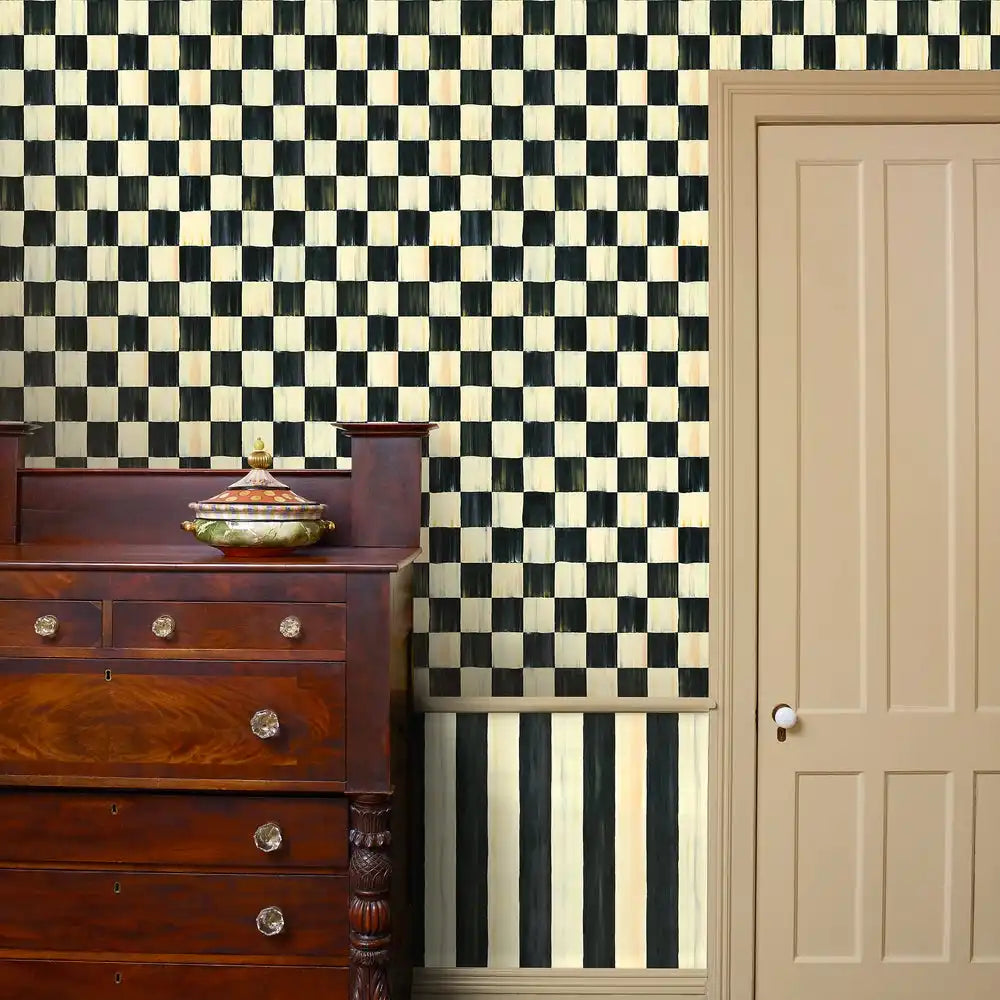 Courtly Check Wallpaper