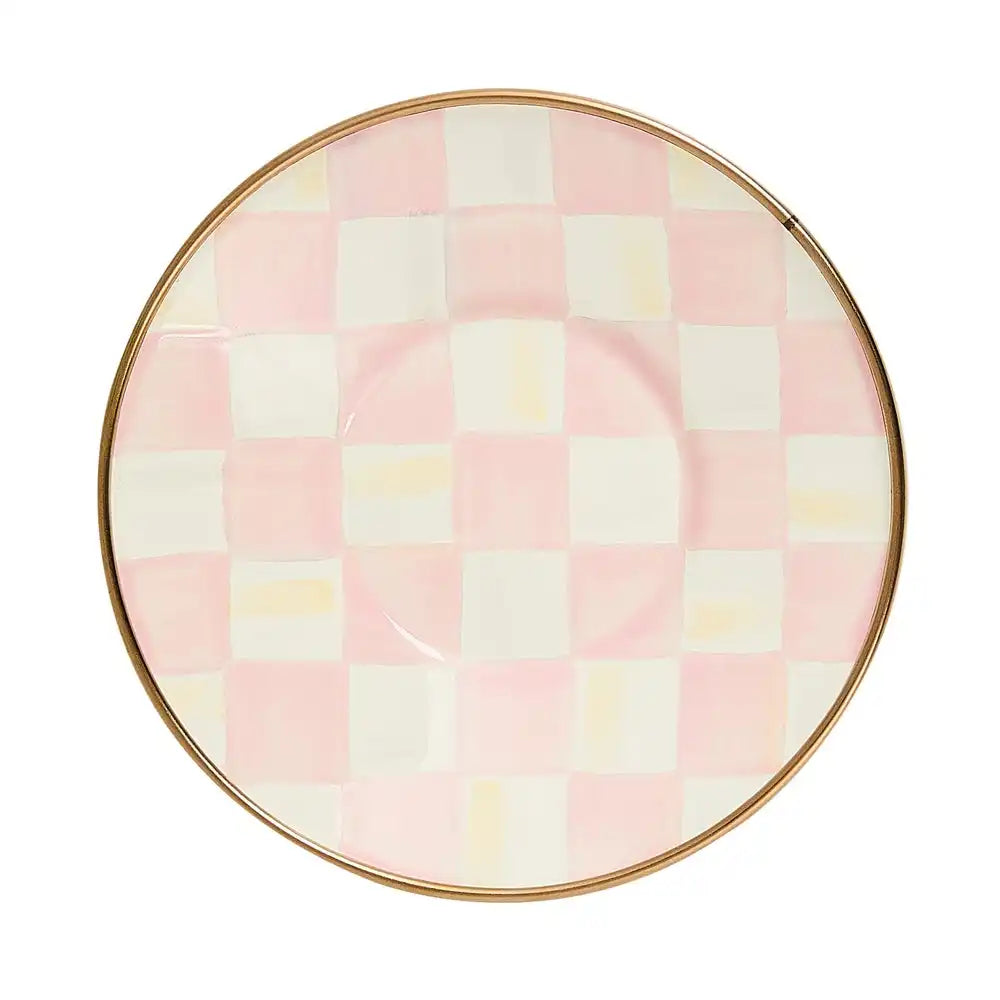 Royal Check Tea Glass Saucer