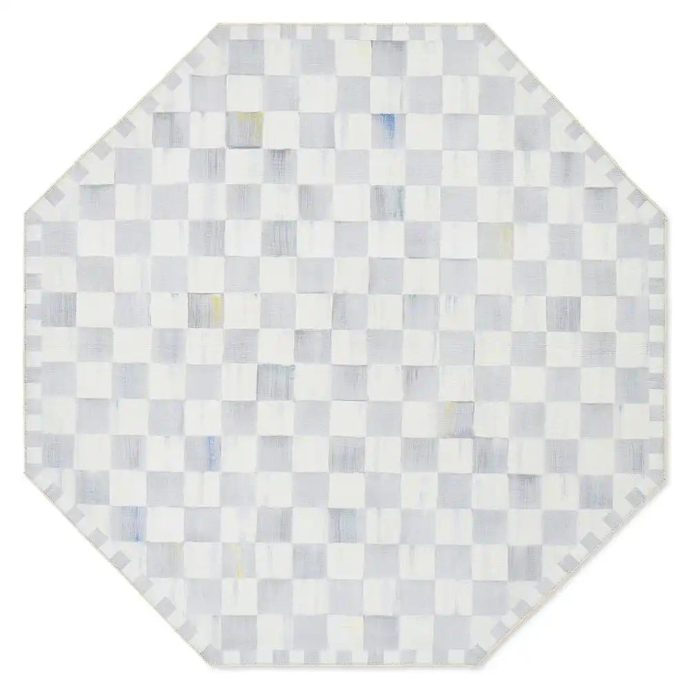 Sterling Checkered 6' Octagon Washable Rug