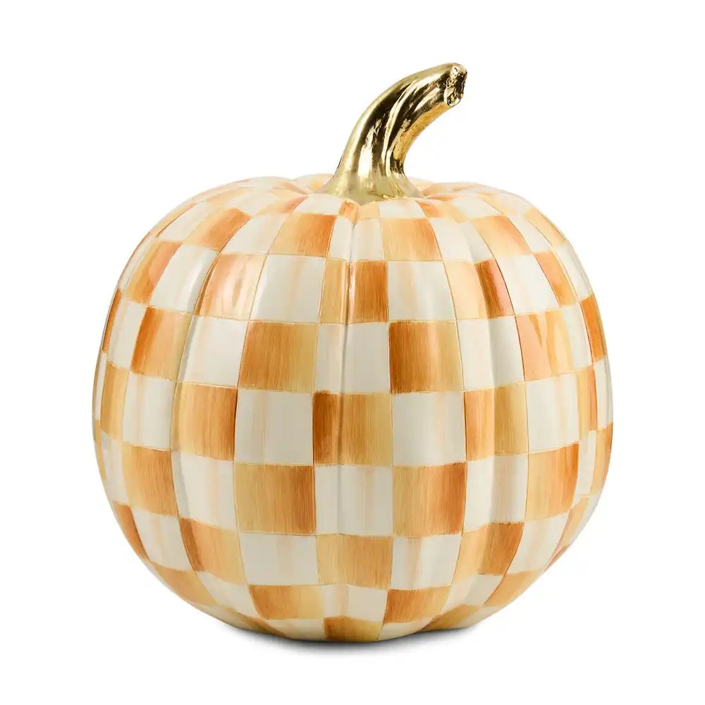 Amber Check Medium Pumpkin