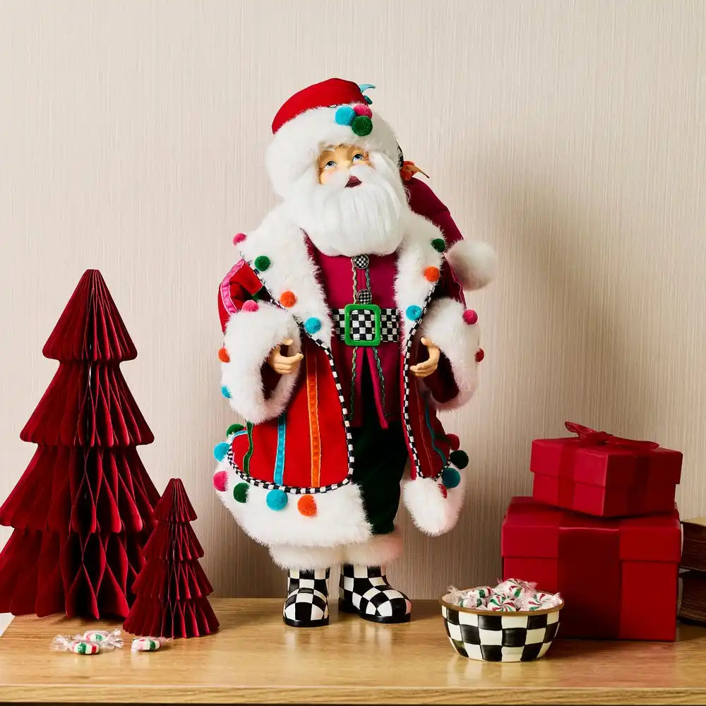 Confetti Christmas Fabric Santa