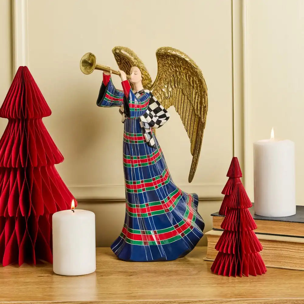 Timeless Tartan Angel Figurine