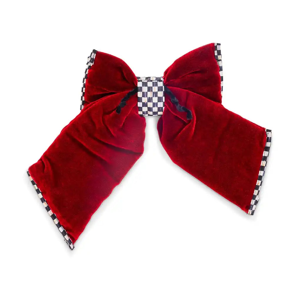 Red Velvet Small Bow