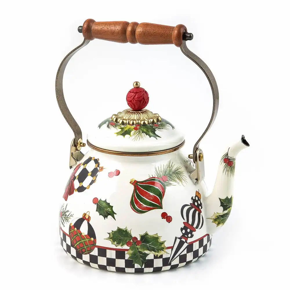 Deck the Halls 2 Quart Tea Kettle