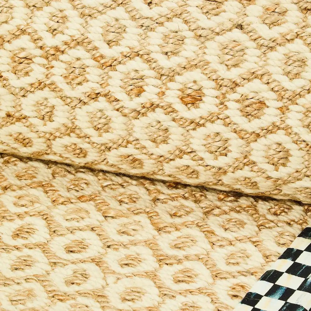 Courtly Check Natural Honeycomb 2' x 3' Jute Rug