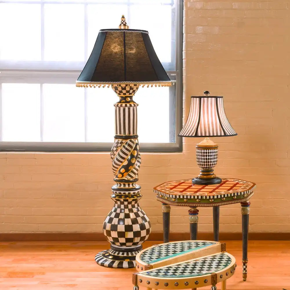 Courtly Check Ceramic Floor Lamp