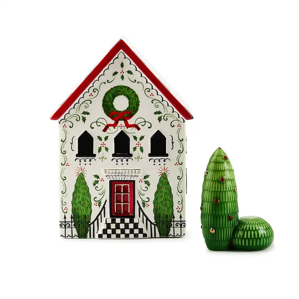 Holly Village Illuminated Ceramic Cottage