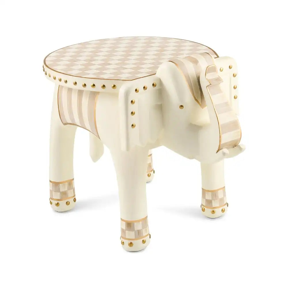 Mocha Elephant Pedestal