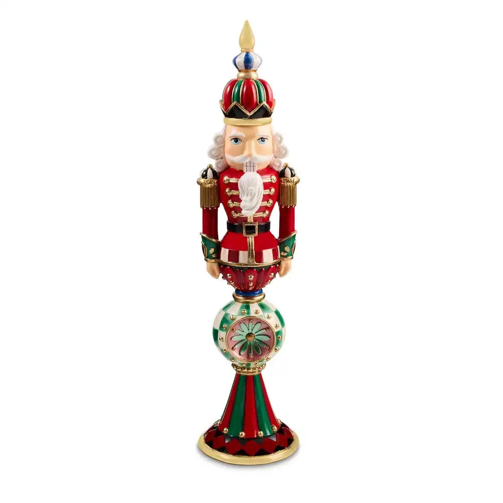 Timeless Tartan Resin Reflector Nutcracker