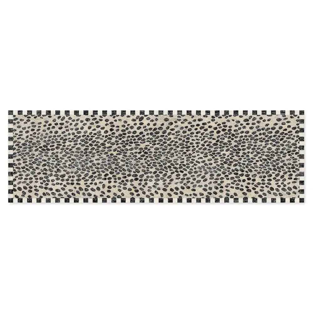 Snow Leopard 2'6" x 8' Washable Runner