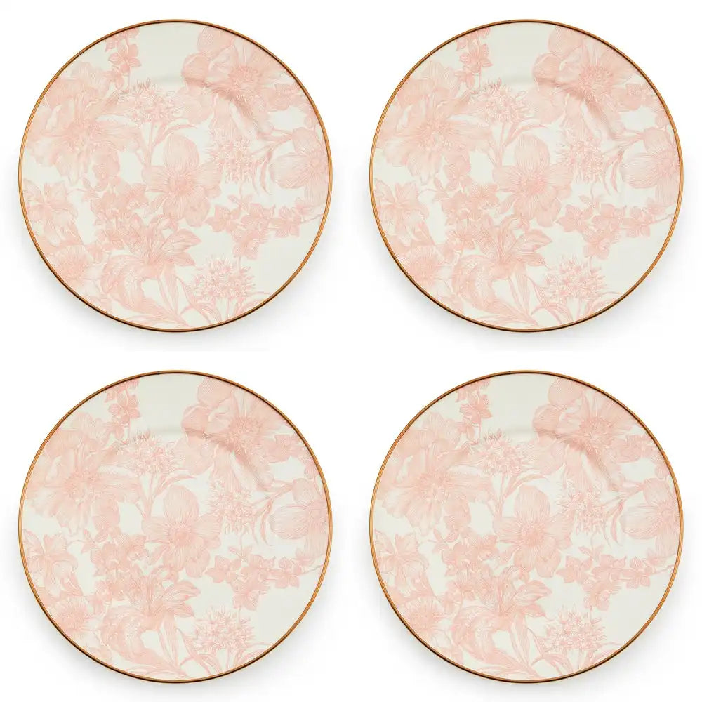 Sterling English Garden Enamel Salad/Dessert Plate, Set of 4