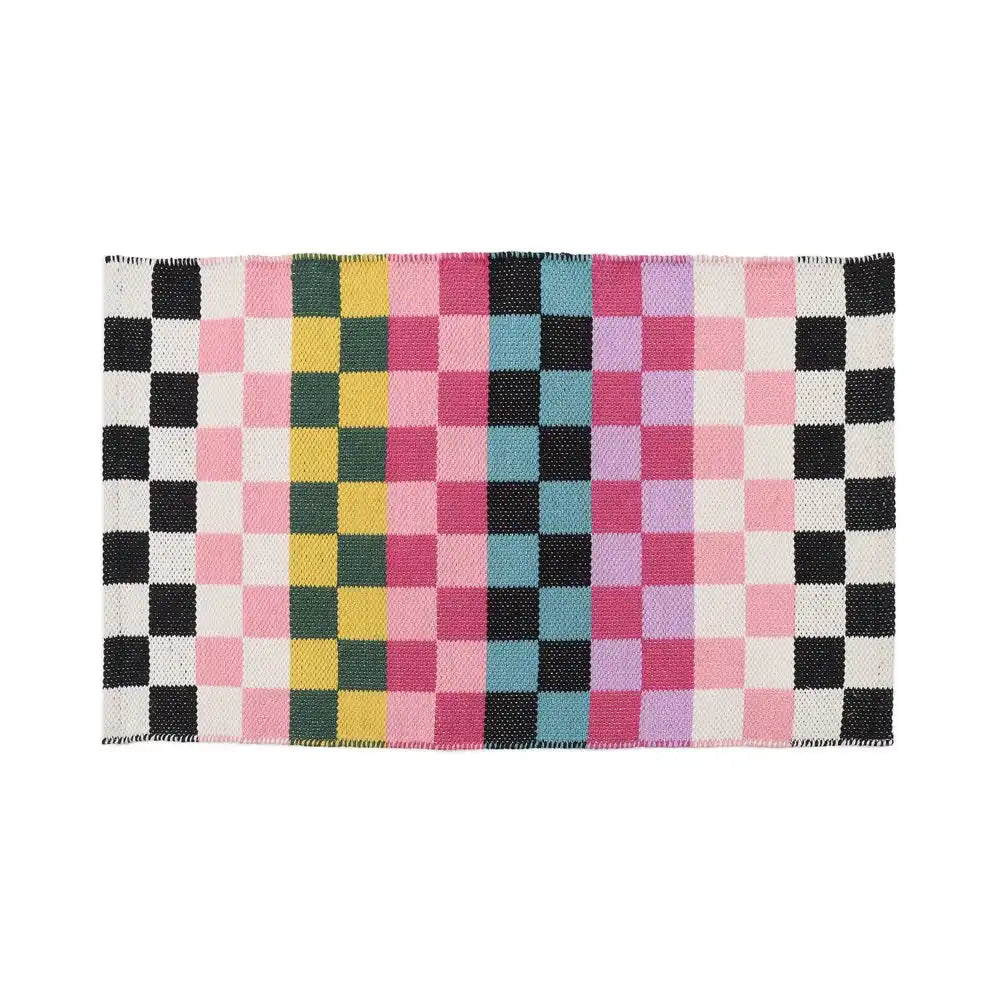 Calypso Checked 2'3" x 3'9" Indoor/Outdoor Rug