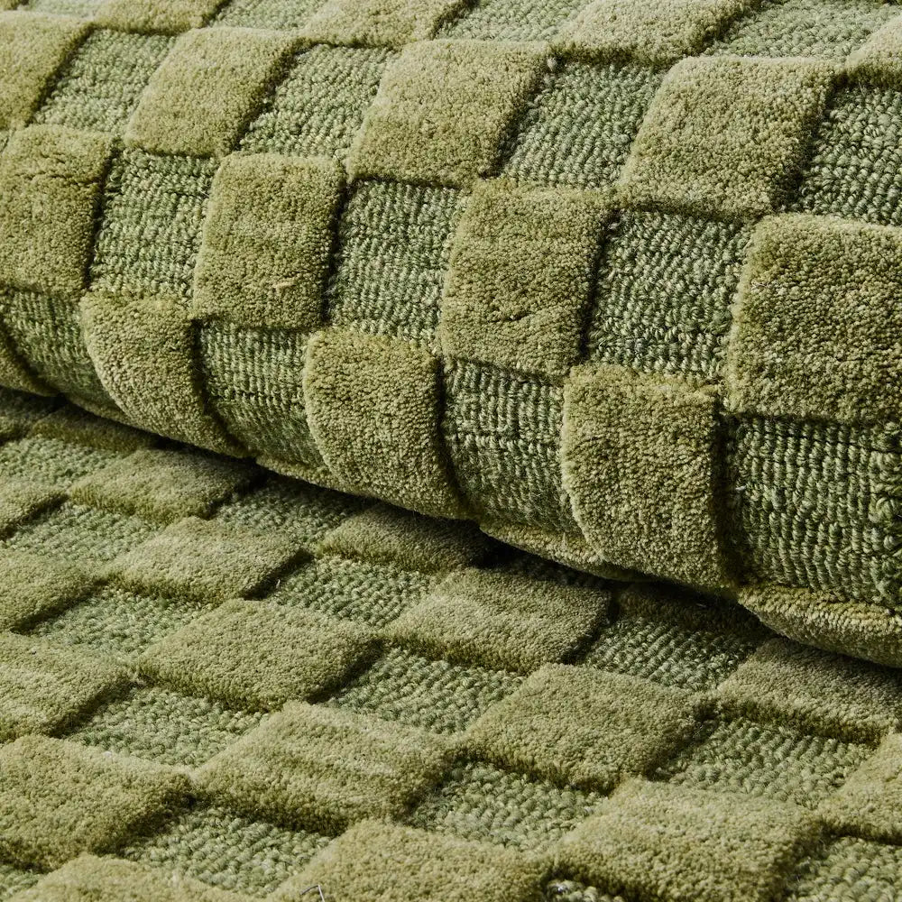 Moss Checkerboard 2'3" x 3'9" Rug