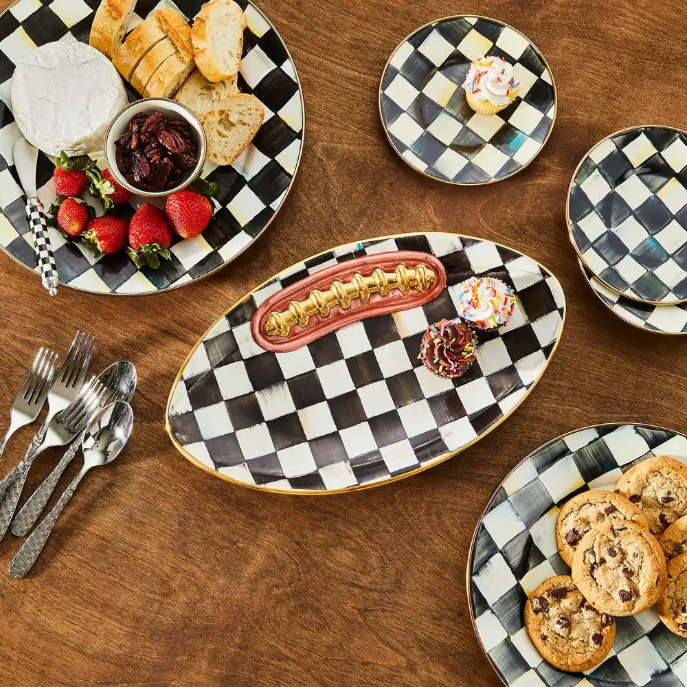 Courtly Check Football Platter