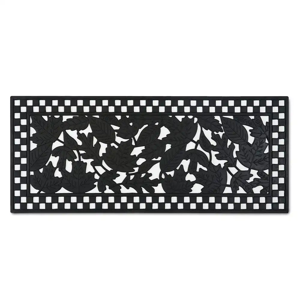 Autumn Leaves Rubber Double Door Entrance Mat
