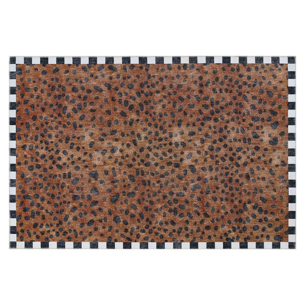 Cheetah 5' x 7'6" Washable Rug