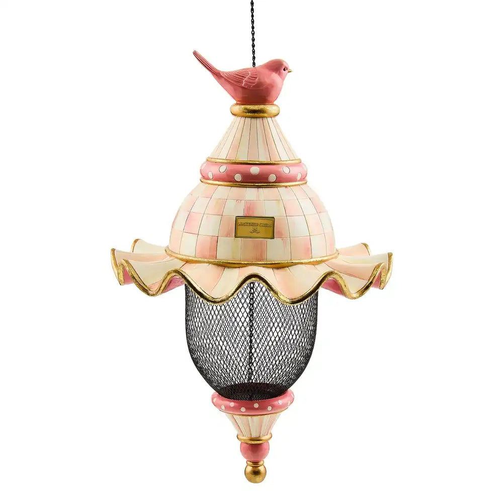 Rosy Check Pendant Bird Feeder