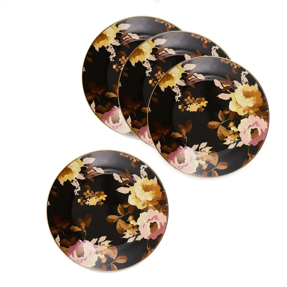 Wild Rose White Dinner Plate, Set of 4