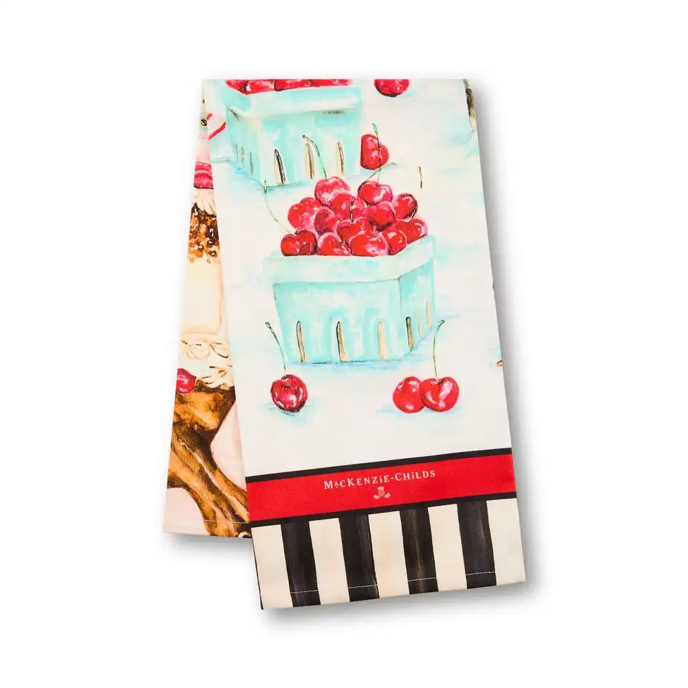 Cherry Bake Shop Printed Dish Towel