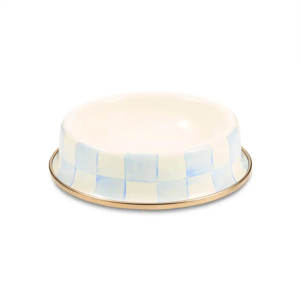 Sky Check Small Pet Dish