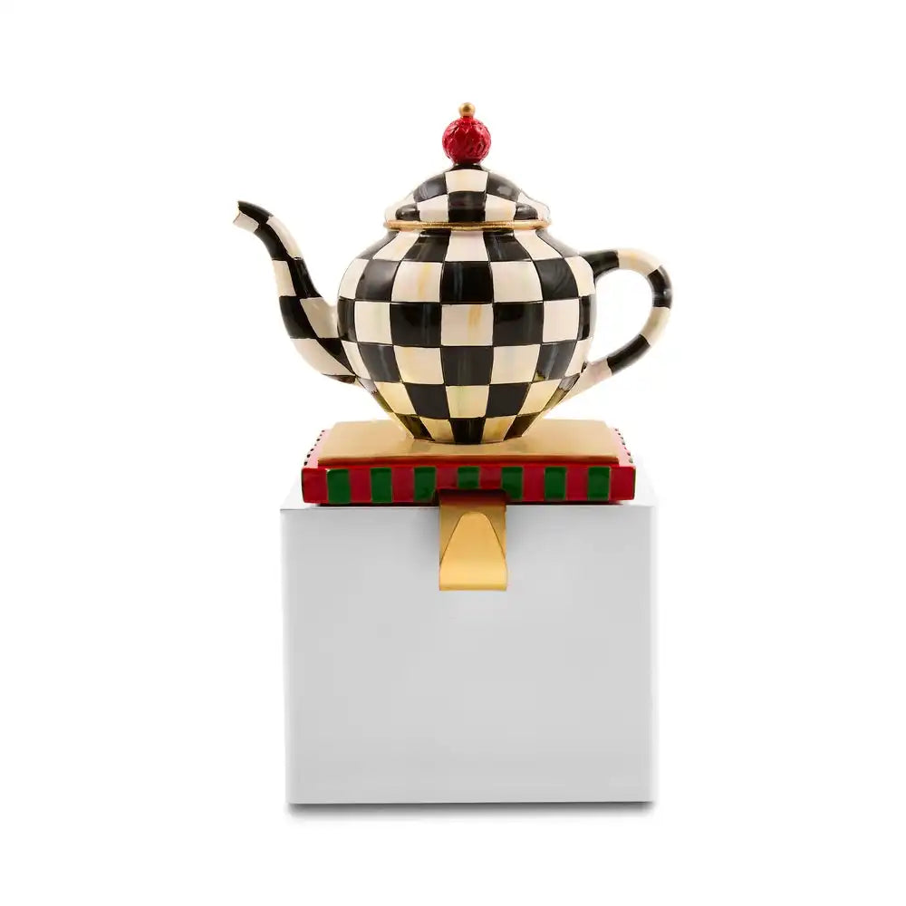 Courtly Check Teapot Stocking Holder