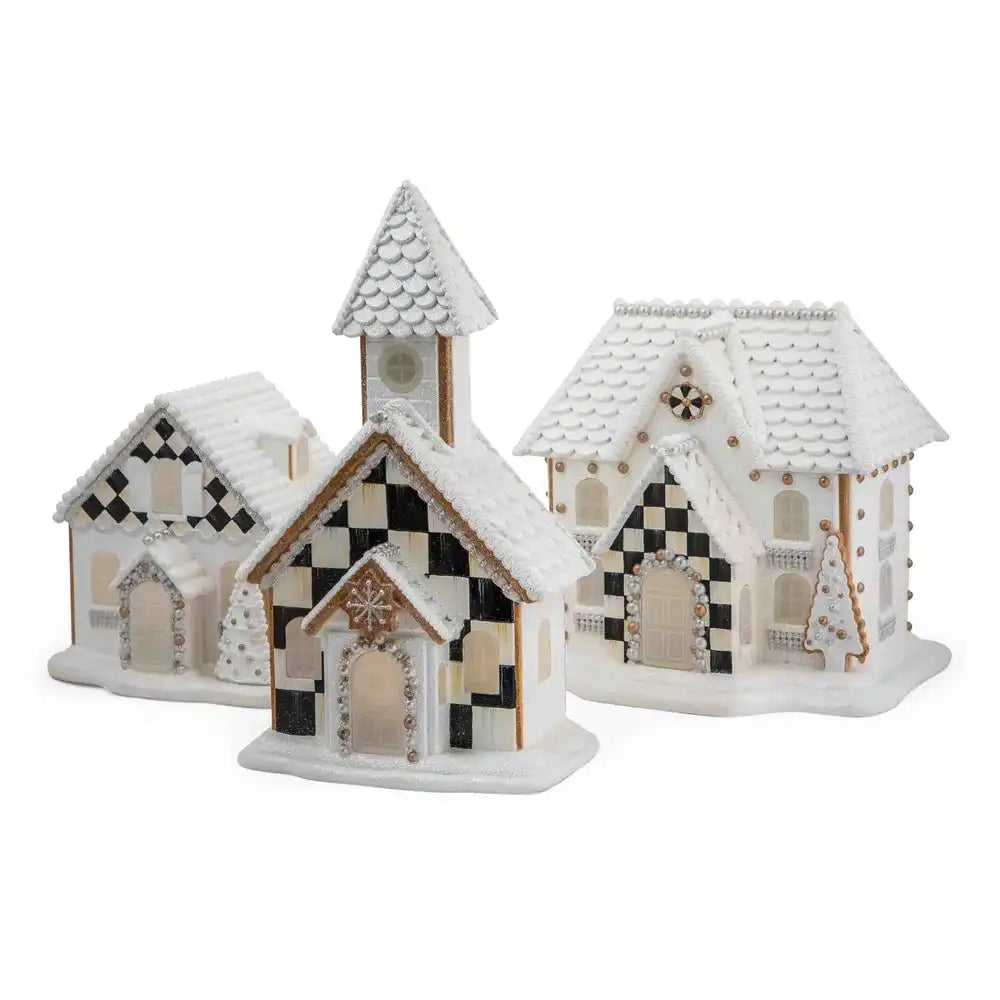 Gingerbread Illuminated Houses, Set of 3