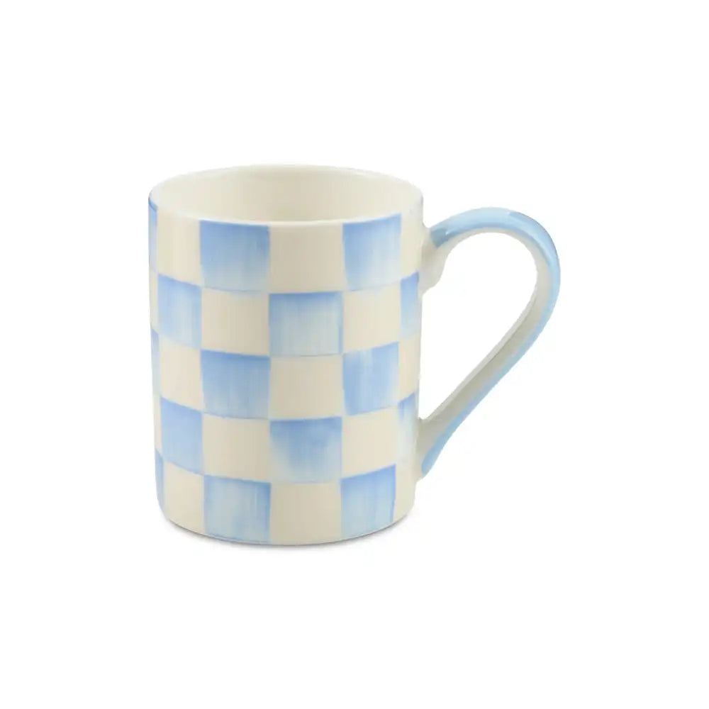 Sky Check Porcelain Mug