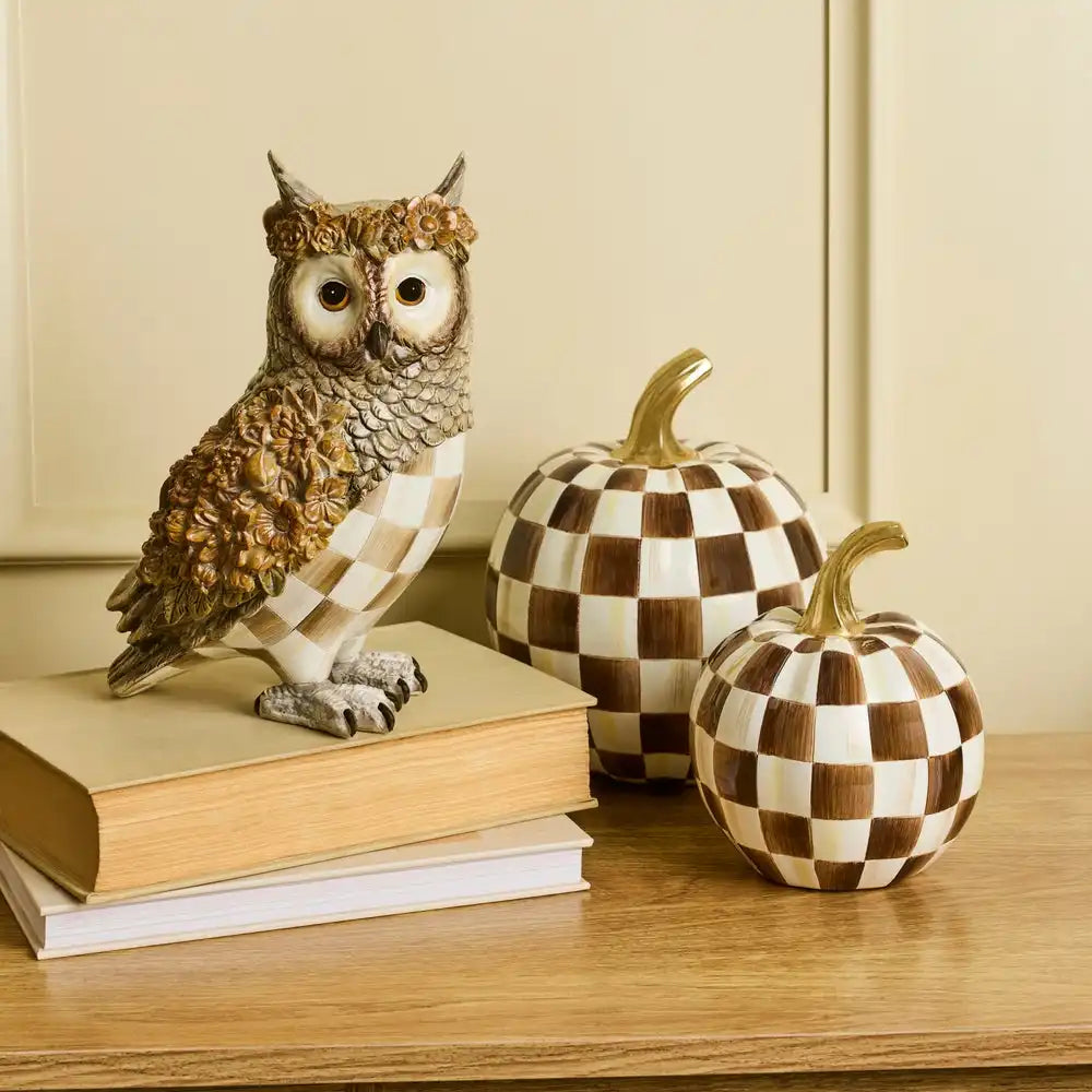 Mocha Check Owl