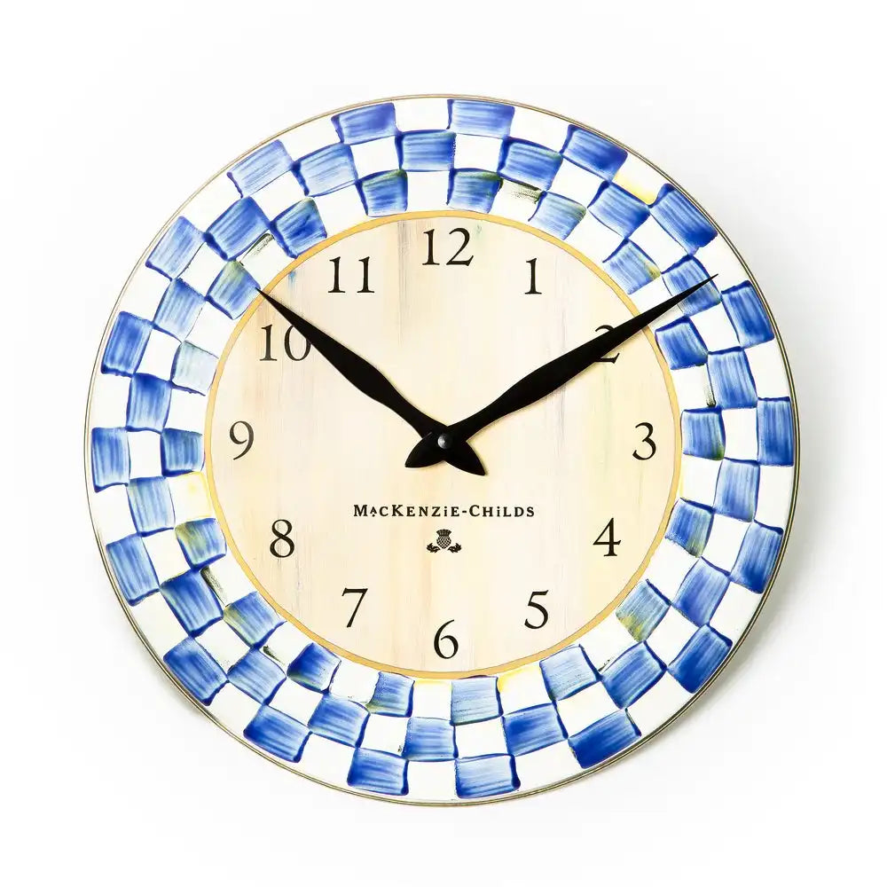 Royal Check Wall Clock