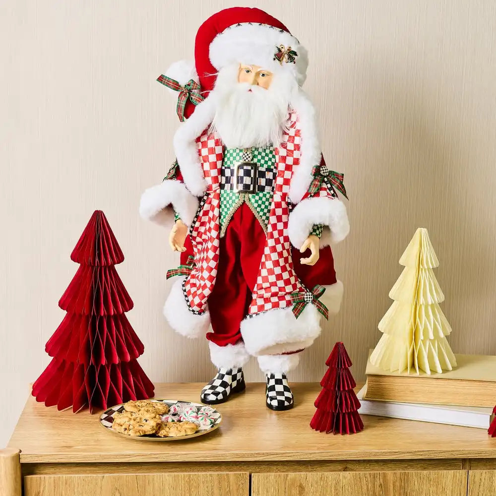 Check It Out Fabric Santa Claus